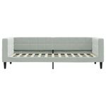 Casa si Gradina - Mobilier - Paturi si accesorii - Paturi - Pat de zi cu extensie si sertare, gri deschis 80x200 cm catifea - Infinity.ro