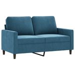 Casa si Gradina - Mobilier - Seturi de mobilier - Seturi living - Set de canapele cu perne, 2 piese, albastru, catifea - Infinity.ro