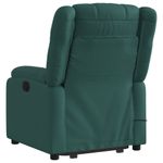 Ingrijire personala si Cosmetice - Sanatate si wellness - Articole wellness - Fotolii de masaj - Fotoliu electric masaj rabatabil / ridicare verde inchis textil - Infinity.ro