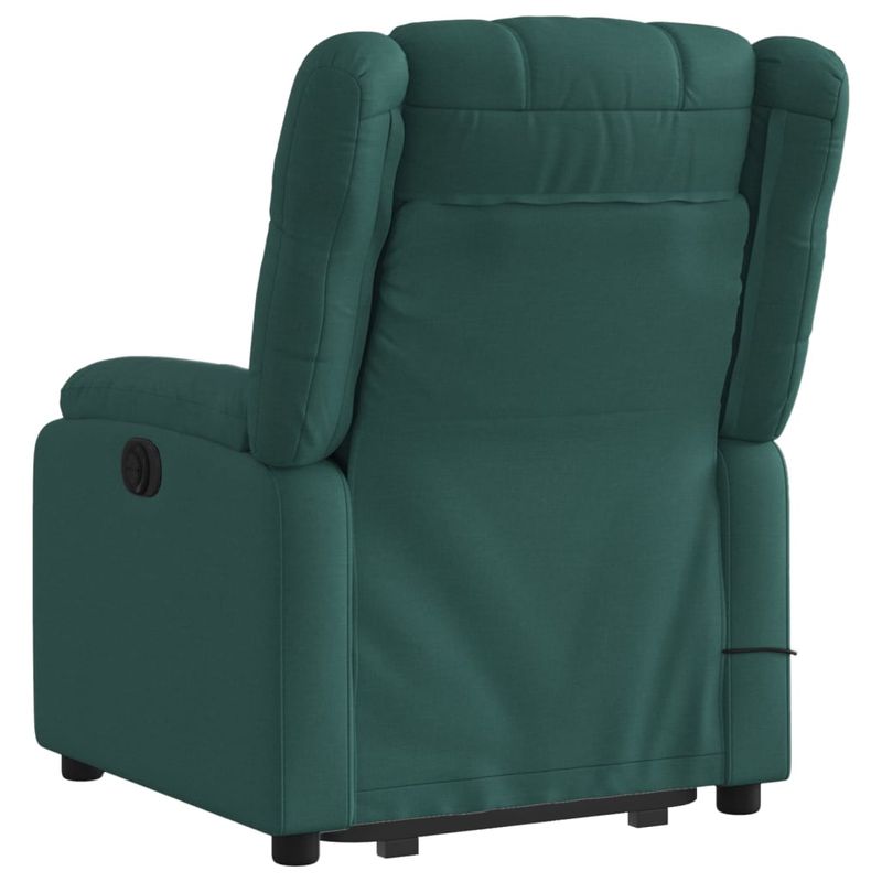 Ingrijire personala si Cosmetice - Sanatate si wellness - Articole wellness - Fotolii de masaj - Fotoliu electric masaj rabatabil / ridicare verde inchis textil - Infinity.ro