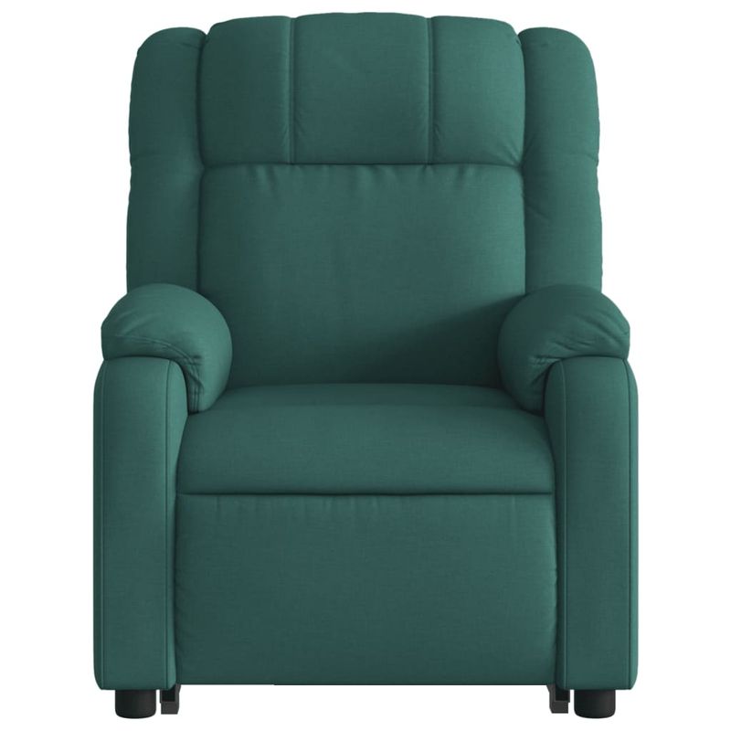 Ingrijire personala si Cosmetice - Sanatate si wellness - Articole wellness - Fotolii de masaj - Fotoliu electric masaj rabatabil / ridicare verde inchis textil - Infinity.ro