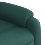 Ingrijire personala si Cosmetice - Sanatate si wellness - Articole wellness - Fotolii de masaj - Fotoliu electric masaj rabatabil / ridicare verde inchis textil - Infinity.ro
