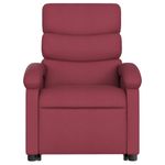 Ingrijire personala si Cosmetice - Sanatate si wellness - Articole wellness - Fotolii de masaj - Fotoliu de masaj electric rabatabil cu ridicare rosu vin textil - Infinity.ro
