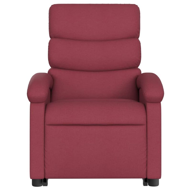 Ingrijire personala si Cosmetice - Sanatate si wellness - Articole wellness - Fotolii de masaj - Fotoliu de masaj electric rabatabil cu ridicare rosu vin textil - Infinity.ro