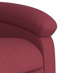 Ingrijire personala si Cosmetice - Sanatate si wellness - Articole wellness - Fotolii de masaj - Fotoliu de masaj electric rabatabil cu ridicare rosu vin textil - Infinity.ro