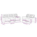 Casa si Gradina - Mobilier - Seturi de mobilier - Seturi living - Set canapea cu perne, 2 piese, rosu vin, material textil - Infinity.ro