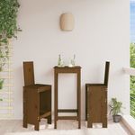 Casa si Gradina - Gradina si terasa - Mobilier exterior - Scaune si sezlonguri gradina - Scaune de bar 2 buc. maro miere 40x42x120 cm lemn masiv de pin - Infinity.ro
