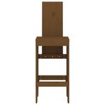 Casa si Gradina - Gradina si terasa - Mobilier exterior - Scaune si sezlonguri gradina - Scaune de bar 2 buc. maro miere 40x42x120 cm lemn masiv de pin - Infinity.ro