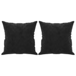 Casa si Gradina - Mobilier - Canapele si coltare - Canapele - Canapea cu 3 locuri cu pernute, negru, 180 cm, catifea - Infinity.ro