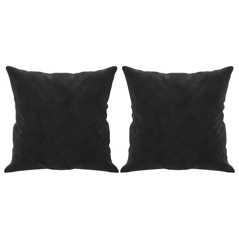 Casa si Gradina - Mobilier - Canapele si coltare - Canapele - Canapea cu 3 locuri cu pernute, negru, 180 cm, catifea - Infinity.ro