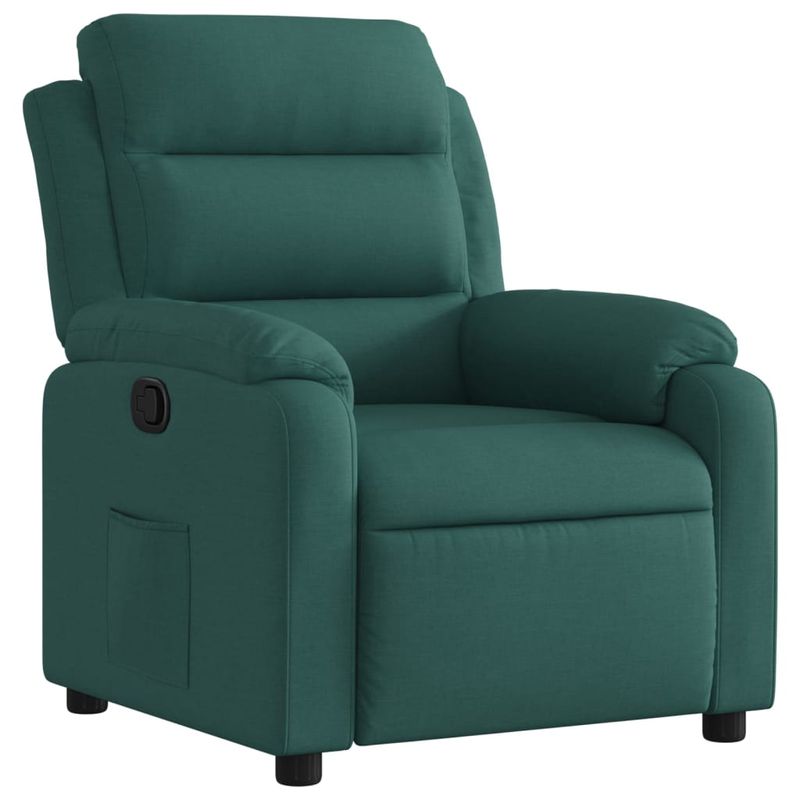 Casa si Gradina - Mobilier - Scaune si fotolii - Fotolii - Fotoliu rabatabil, verde inchis, material textil - Infinity.ro