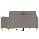 Casa si Gradina - Mobilier - Canapele si coltare - Canapele - Canapea cu 2 locuri, gri taupe, 120 cm, material textil - Infinity.ro
