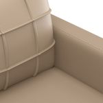 Casa si Gradina - Mobilier - Seturi de mobilier - Seturi living - Set de canapele cu perne, 3 piese, cappuccino, piele ecologica - Infinity.ro