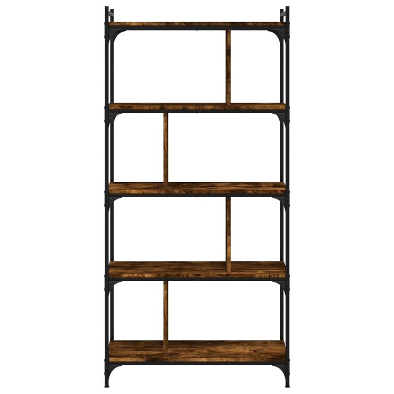 Casa si Gradina - Mobilier - Biblioteci si rafturi - Biblioteci - Biblioteca cu 5 niveluri, stejar fumuriu, 76x32x158 cm, lemn - Infinity.ro