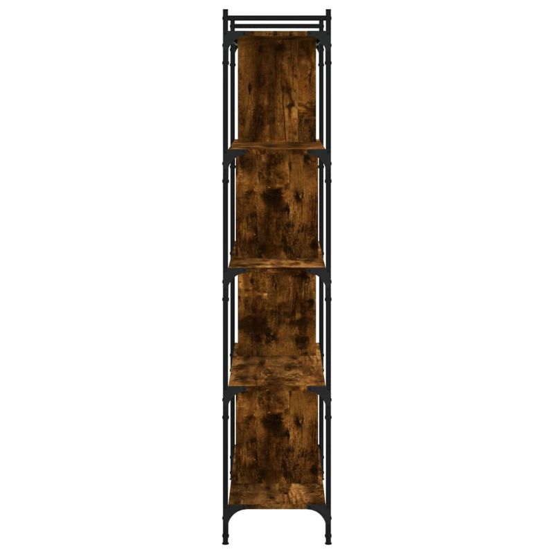 Casa si Gradina - Mobilier - Biblioteci si rafturi - Biblioteci - Biblioteca cu 5 niveluri, stejar fumuriu, 76x32x158 cm, lemn - Infinity.ro