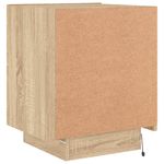 Casa si Gradina - Mobilier - Comode si corpuri - Noptiere - Noptiere cu lumini LED, 2 buc., stejar sonoma, lemn prelucrat - Infinity.ro