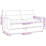 Casa si Gradina - Mobilier - Canapele si coltare - Canapele - Canapea cu 2 locuri, rosu vin, 140 cm, material textil - Infinity.ro