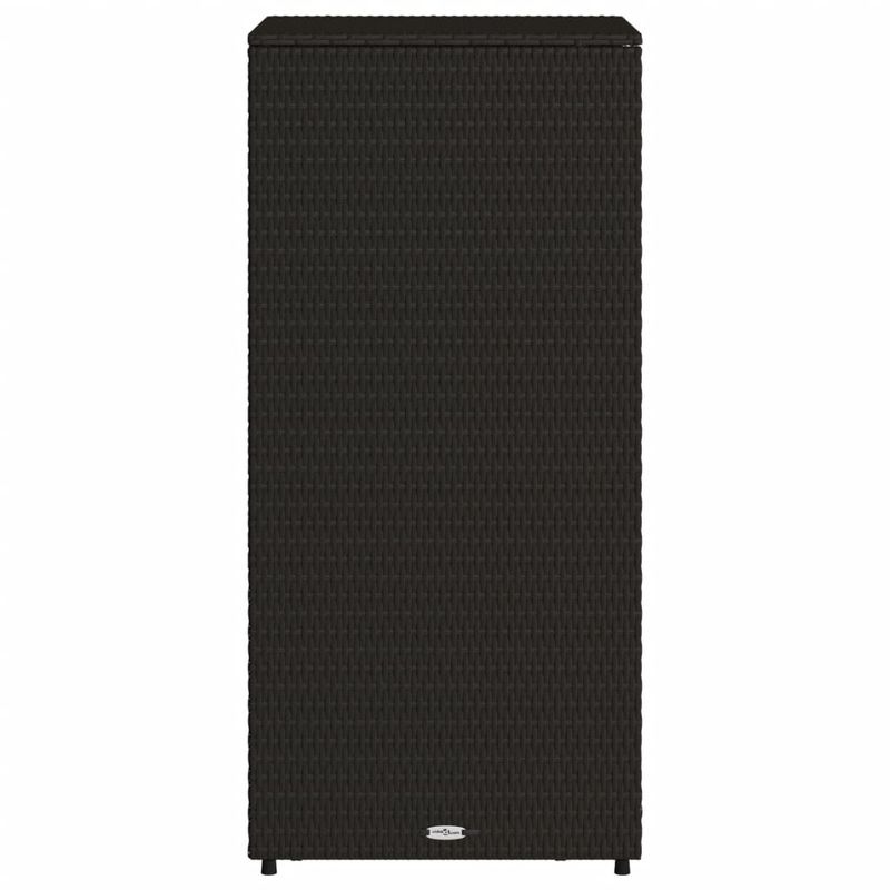Casa si Gradina - Gradina si terasa - Mobilier exterior - Dulapuri si lazi depozitare exterior - Dulap depozitare de gradina, negru, 50x55x115 cm, poliratan - Infinity.ro