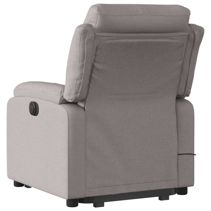 Ingrijire personala si Cosmetice - Sanatate si wellness - Articole wellness - Fotolii de masaj - Fotoliu electric masaj rabatabil cu ridicare, gri taupe, textil - Infinity.ro