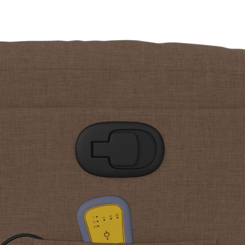 Ingrijire personala si Cosmetice - Sanatate si wellness - Articole wellness - Fotolii de masaj - Fotoliu de masaj rabatabil, maro, material textil - Infinity.ro