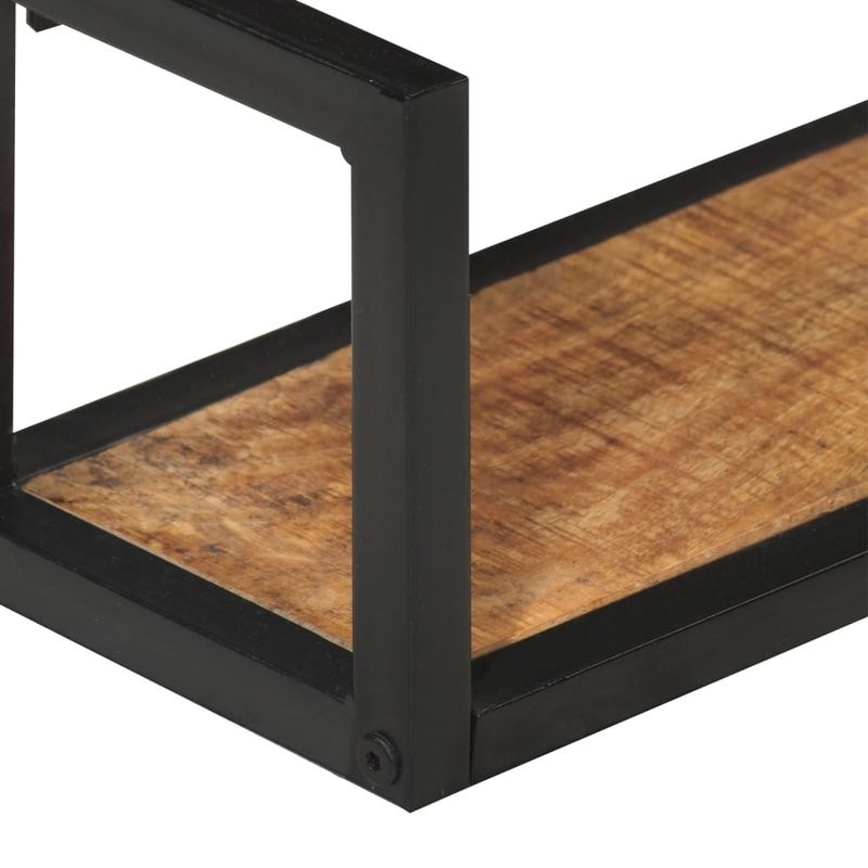 Casa si Gradina - Mobilier - Biblioteci si rafturi - Rafturi - Rafturi de perete 2 buc. 110x17x17 cm lemn masiv mango si fier - Infinity.ro