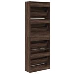 Casa si Gradina - Mobilier - Organizare si depozitare - Organizator incaltaminte - Pantofar, stejar maro, 60x21x163,5 cm, lemn compozit - Infinity.ro