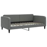 Casa si Gradina - Mobilier - Paturi si accesorii - Paturi - Pat de zi cu extensie, gri inchis, 100x200 cm, textil - Infinity.ro