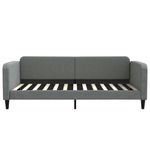 Casa si Gradina - Mobilier - Paturi si accesorii - Paturi - Pat de zi cu extensie, gri inchis, 100x200 cm, textil - Infinity.ro
