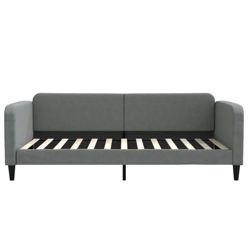 Casa si Gradina - Mobilier - Paturi si accesorii - Paturi - Pat de zi cu extensie, gri inchis, 100x200 cm, textil - Infinity.ro