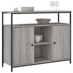 Casa si Gradina - Mobilier - Comode si corpuri - Comode - Servanta, gri sonoma, 100x35x80 cm, lemn compozit - Infinity.ro