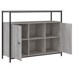 Casa si Gradina - Mobilier - Comode si corpuri - Comode - Servanta, gri sonoma, 100x35x80 cm, lemn compozit - Infinity.ro