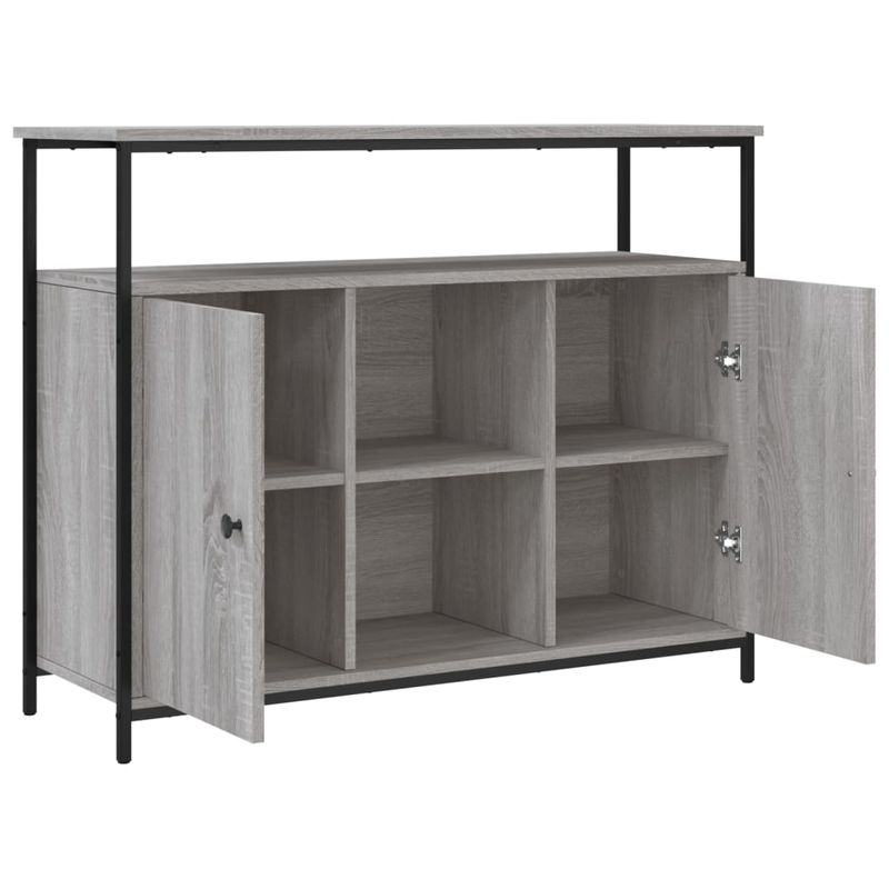 Casa si Gradina - Mobilier - Comode si corpuri - Comode - Servanta, gri sonoma, 100x35x80 cm, lemn compozit - Infinity.ro