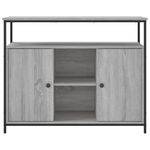 Casa si Gradina - Mobilier - Comode si corpuri - Comode - Servanta, gri sonoma, 100x35x80 cm, lemn compozit - Infinity.ro