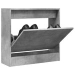 Casa si Gradina - Mobilier - Organizare si depozitare - Organizator incaltaminte - Pantofar, gri beton, 60x21x57 cm, lemn compozit - Infinity.ro