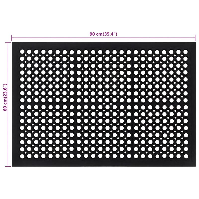 Casa si Gradina - Textile si covoare - Covoare - Covoare casa - Covoras de usa dreptunghiular, 60x90 cm, cauciuc - Infinity.ro