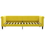 Casa si Gradina - Mobilier - Paturi si accesorii - Paturi - Pat de zi cu extensie, galben, 80x200 cm, catifea - Infinity.ro