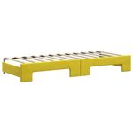 Casa si Gradina - Mobilier - Paturi si accesorii - Paturi - Pat de zi cu extensie, galben, 80x200 cm, catifea - Infinity.ro