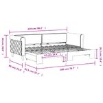 Casa si Gradina - Mobilier - Paturi si accesorii - Paturi - Pat de zi cu extensie, galben, 80x200 cm, catifea - Infinity.ro