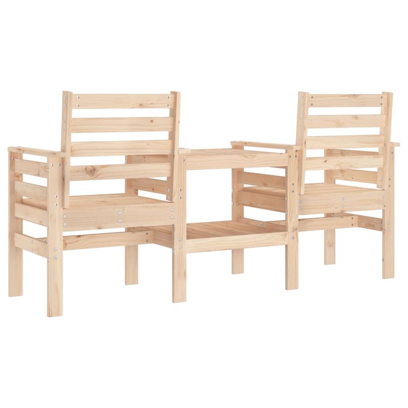 Casa si Gradina - Gradina si terasa - Mobilier exterior - Bancute de gradina - Banca de gradina cu masa 2 locuri, lemn masiv de pin - Infinity.ro