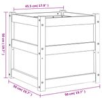Casa si Gradina - Gradinarit si plante - Plante si ghivece - Ghivece si suporturi - Jardiniere de gradina, 50x50x50 cm, lemn masiv de pin - Infinity.ro