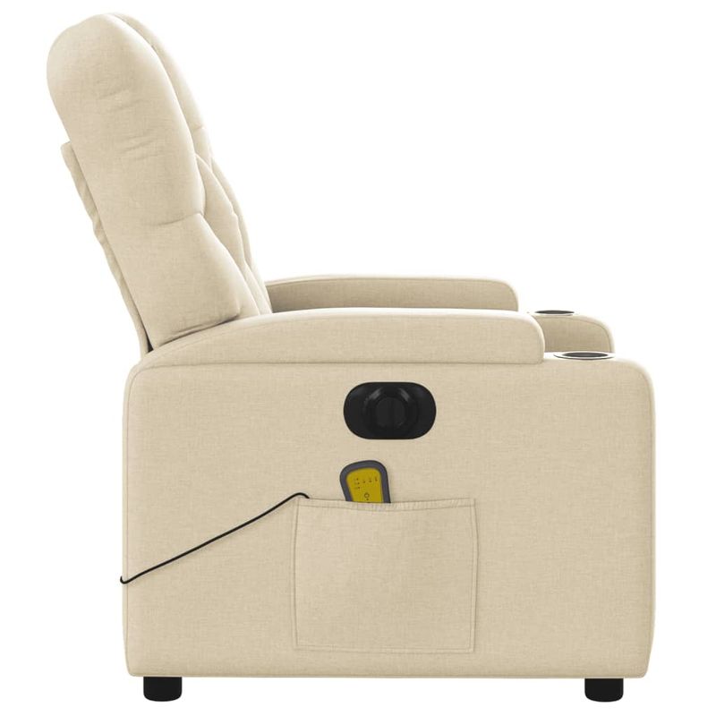 Ingrijire personala si Cosmetice - Sanatate si wellness - Articole wellness - Fotolii de masaj - Fotoliu electric de masaj rabatabil, crem, textil - Infinity.ro