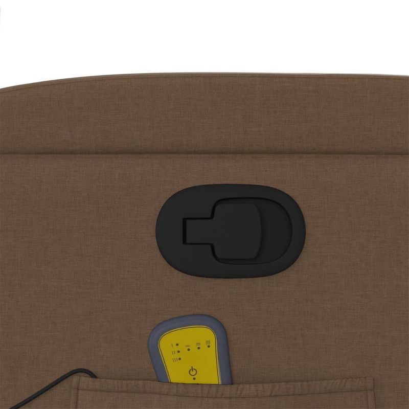 Ingrijire personala si Cosmetice - Sanatate si wellness - Articole wellness - Fotolii de masaj - Fotoliu de masaj rabatabil cu ridicare, maro, textil - Infinity.ro