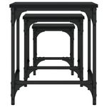 Casa si Gradina - Mobilier - Mese si birouri - Masute de cafea - Mese suprapuse de cafea, 3 buc, negru, lemn prelucrat - Infinity.ro