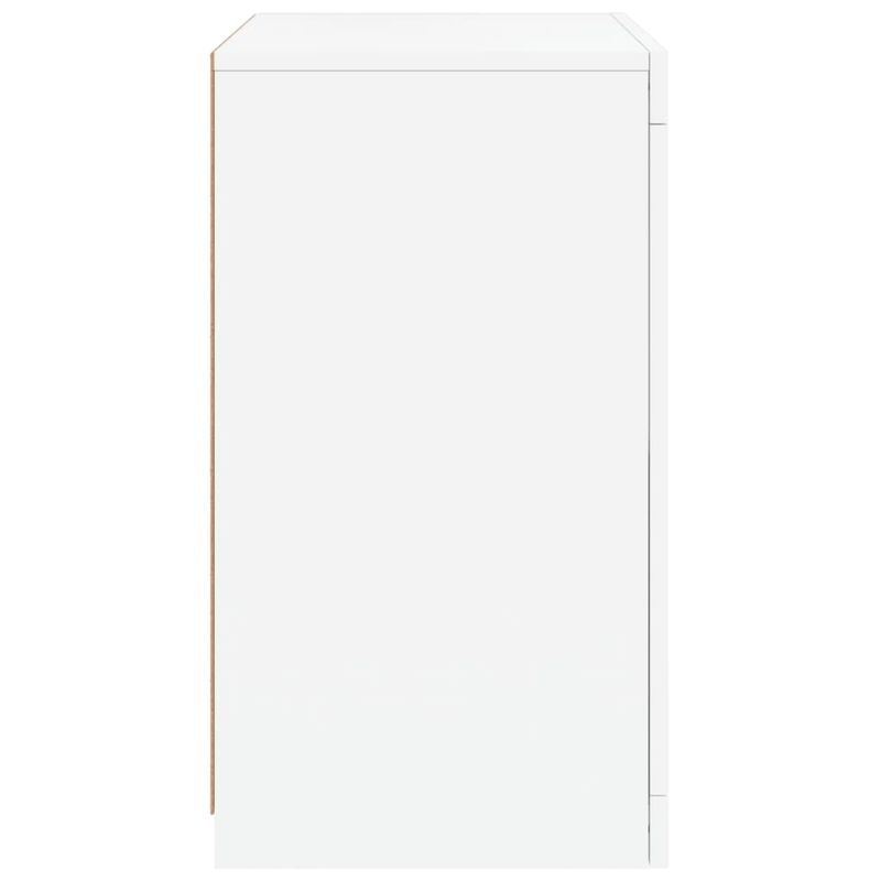 Casa si Gradina - Mobilier - Dulapuri si sifoniere - Dulapuri - Dulap lateral cu lumini LED, alb, lemn prelucrat - Infinity.ro