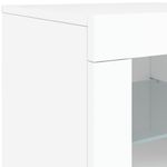 Casa si Gradina - Mobilier - Dulapuri si sifoniere - Dulapuri - Dulap lateral cu lumini LED, alb, lemn prelucrat - Infinity.ro