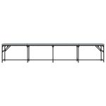 Casa si Gradina - Mobilier - Canapele si coltare - Banchete - Banca de bucatarie, gri deschis, 248x32x45 cm, otel si textil - Infinity.ro