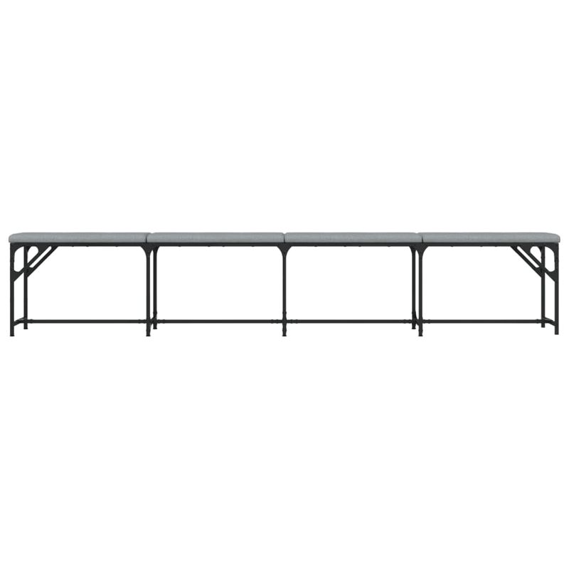 Casa si Gradina - Mobilier - Canapele si coltare - Banchete - Banca de bucatarie, gri deschis, 248x32x45 cm, otel si textil - Infinity.ro