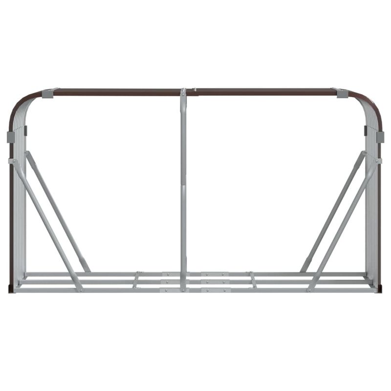 Casa si Gradina - Termice - Sobe, Seminee si accesorii - Accesorii seminee si sobe - Suport pentru busteni, maro, 180x45x100 cm, otel galvanizat - Infinity.ro