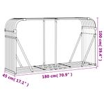Casa si Gradina - Termice - Sobe, Seminee si accesorii - Accesorii seminee si sobe - Suport pentru busteni, maro, 180x45x100 cm, otel galvanizat - Infinity.ro
