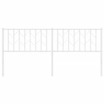Casa si Gradina - Mobilier - Paturi si accesorii - Accesorii paturi - Tablie de pat metalica, alb, 180 cm - Infinity.ro